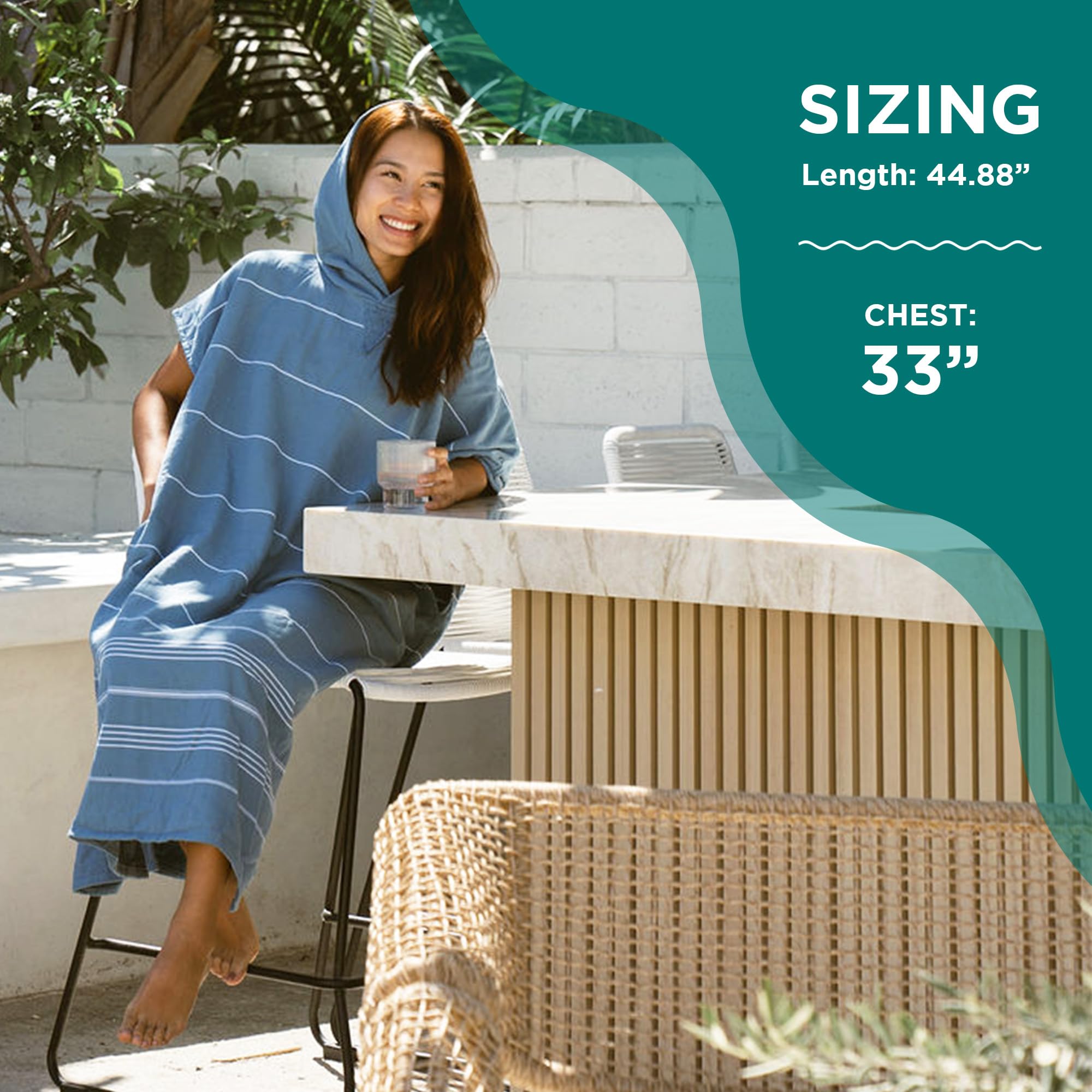 Sand Cloud Beach Cover Up for Women - Bathing Suit & Swimsuit Cover-Up Womens Poncho with Comfortable Fit for Post Swim - Image 4