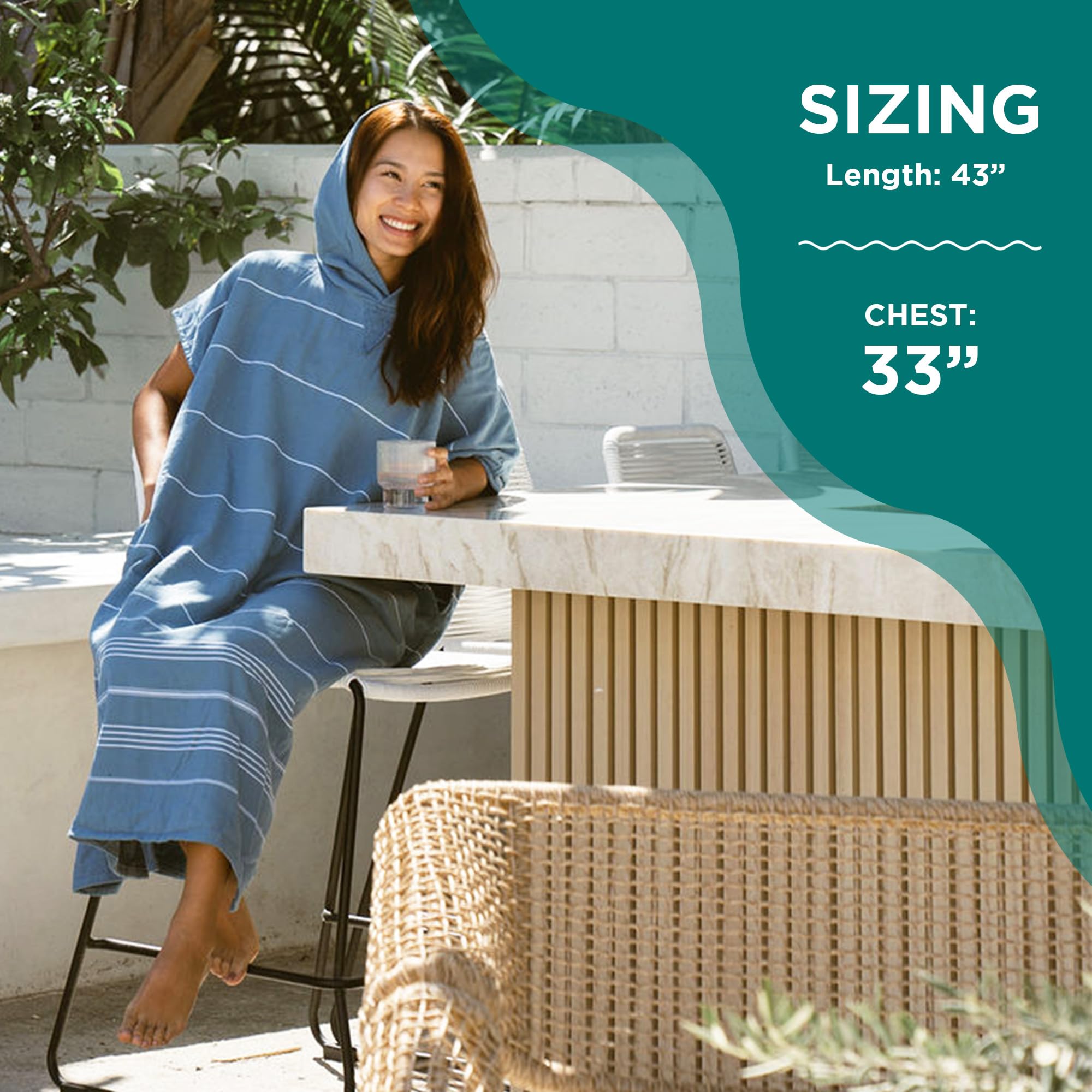 Sand Cloud Beach Cover Up for Women - Bathing Suit & Swimsuit Cover-Up Womens Poncho with Comfortable Fit for Post Swim - Image 4